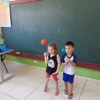 Pr I aprendo o movimento do Planeta Terra - Centro de Educao Infantil Passionista Joo Paulo II