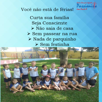 Orientaes sobre Corona Vrus   - Centro de Educao Infantil Passionista Joo Paulo II